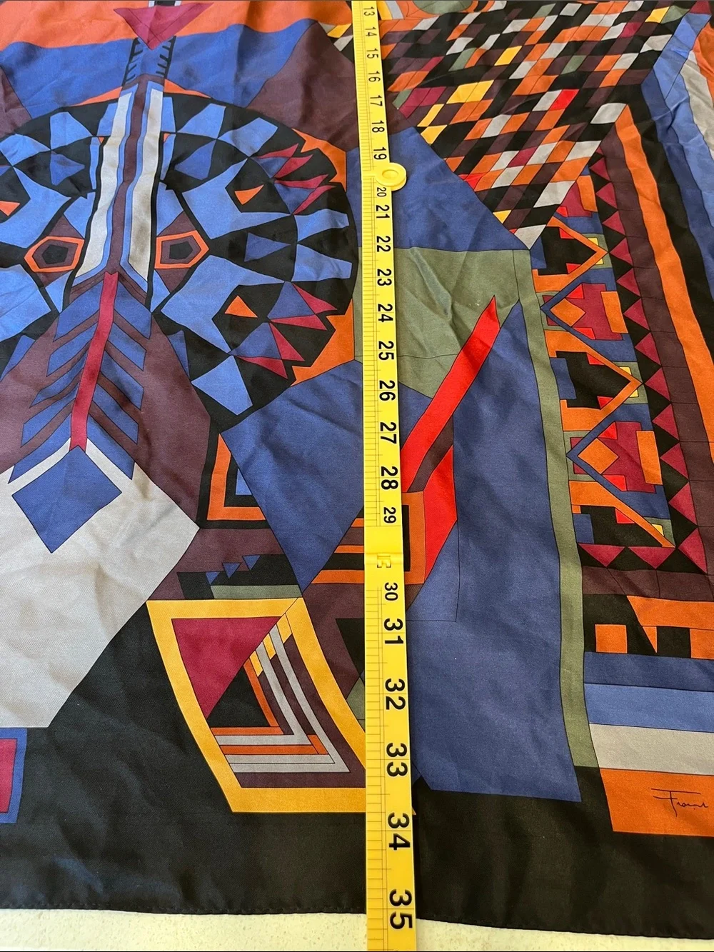 Vintage Frank Lloyd Wright Museum of Modern Art Silk Scarf 1989